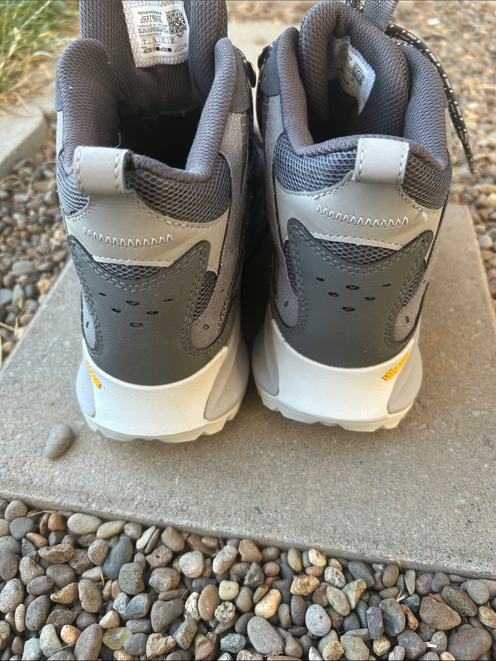 Merrell Men's Moab Speed 2 Mid GORE-TEX Hiking Boots Gray Size 8 Vibram Sole - Picture 3 of 7